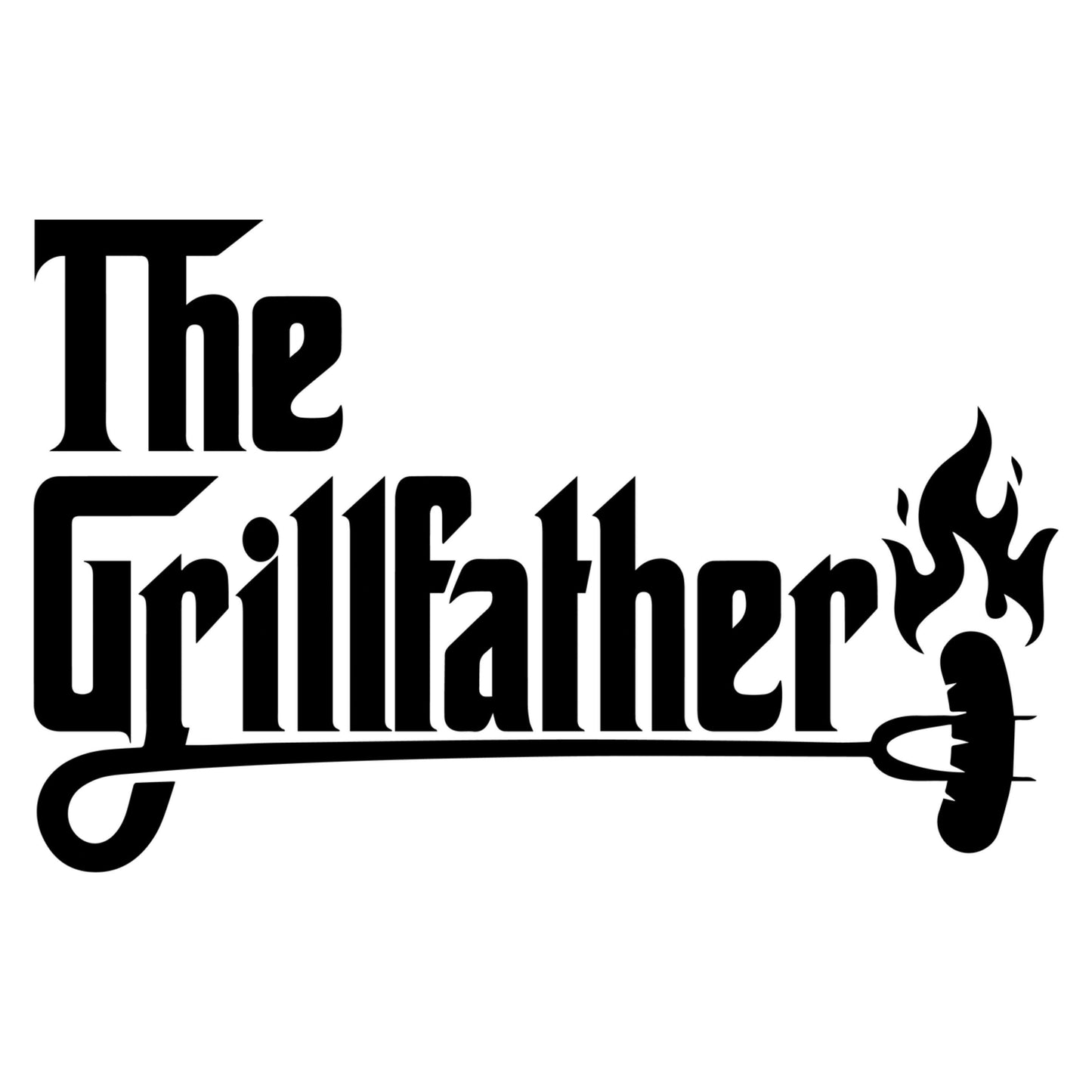 UV DTF Sticker print. The grillfather Dad Father's Day decal, tumbler decal, permanent sticker. #4477