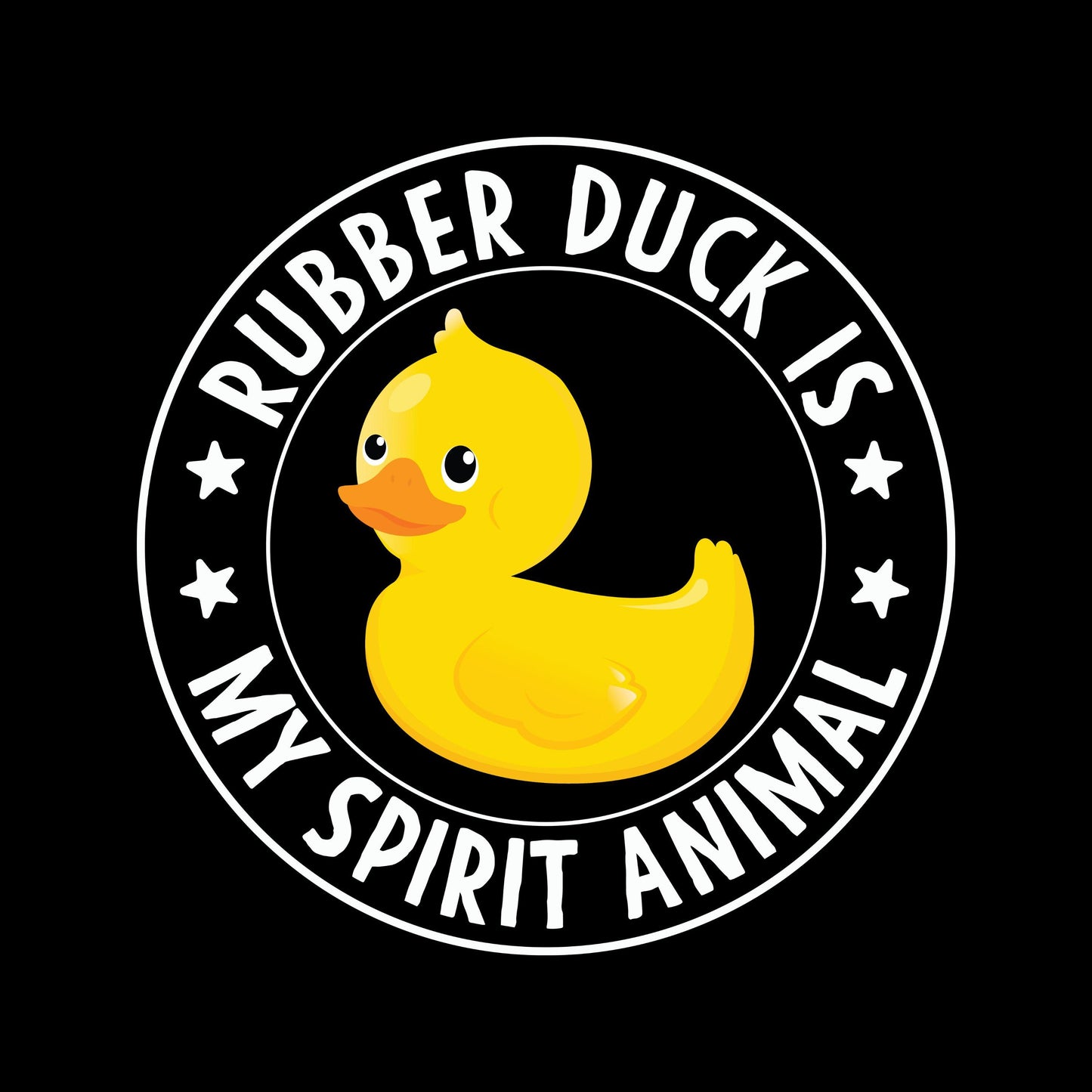 UV DTF Sticker print. Rubber duck is my spirit animal decal, tumbler decal, permanent sticker. #4476