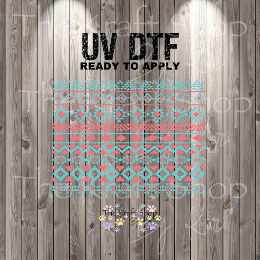 UV DTF Sticker print. Aztek sheet of elements colorful decals, tumbler decal, permanent sticker. #10282