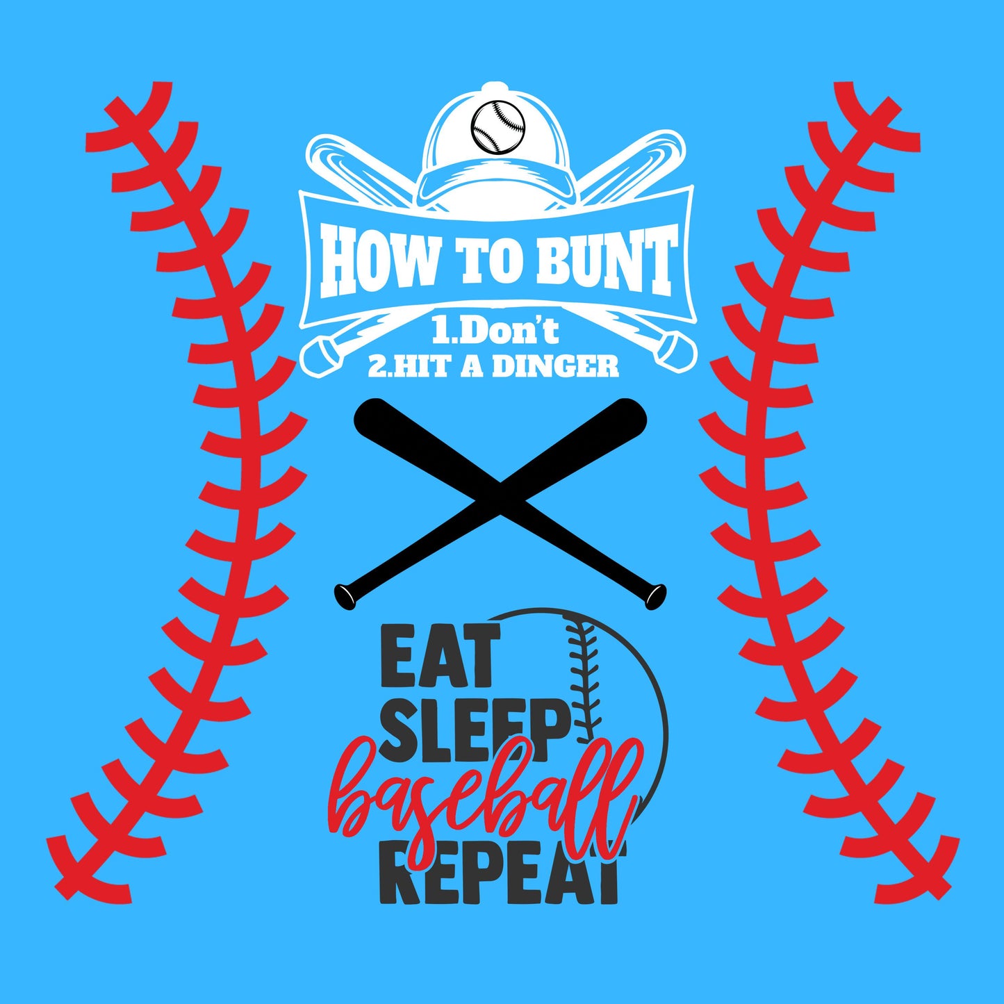UV DTF Sticker print Baseball stitching and sayings Element sheet decal, tumbler decal #10290
