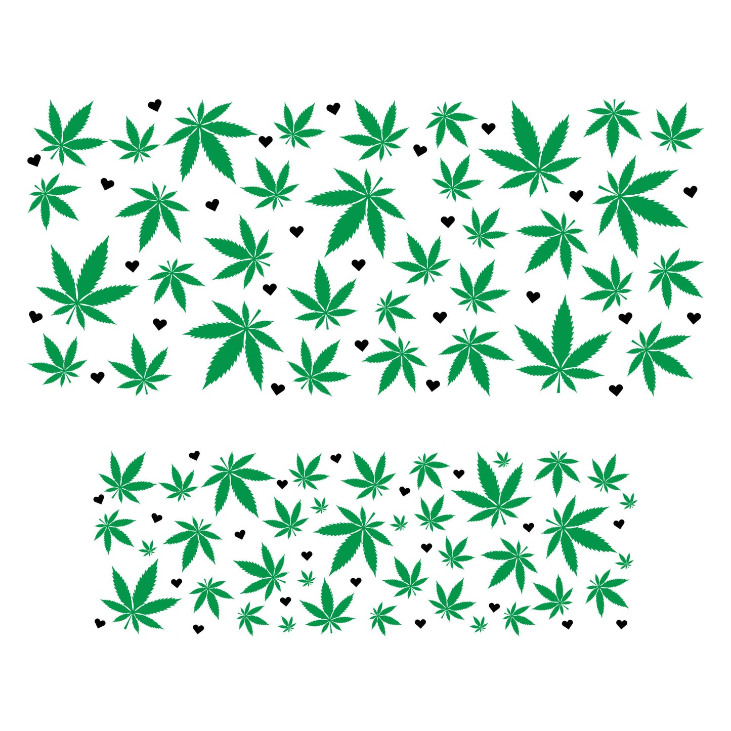 UV DTF 40 oz ready to apply High Maintenance maple leaf and hearts 40oz quencher wrap decal , UV wrap quenchers #3157