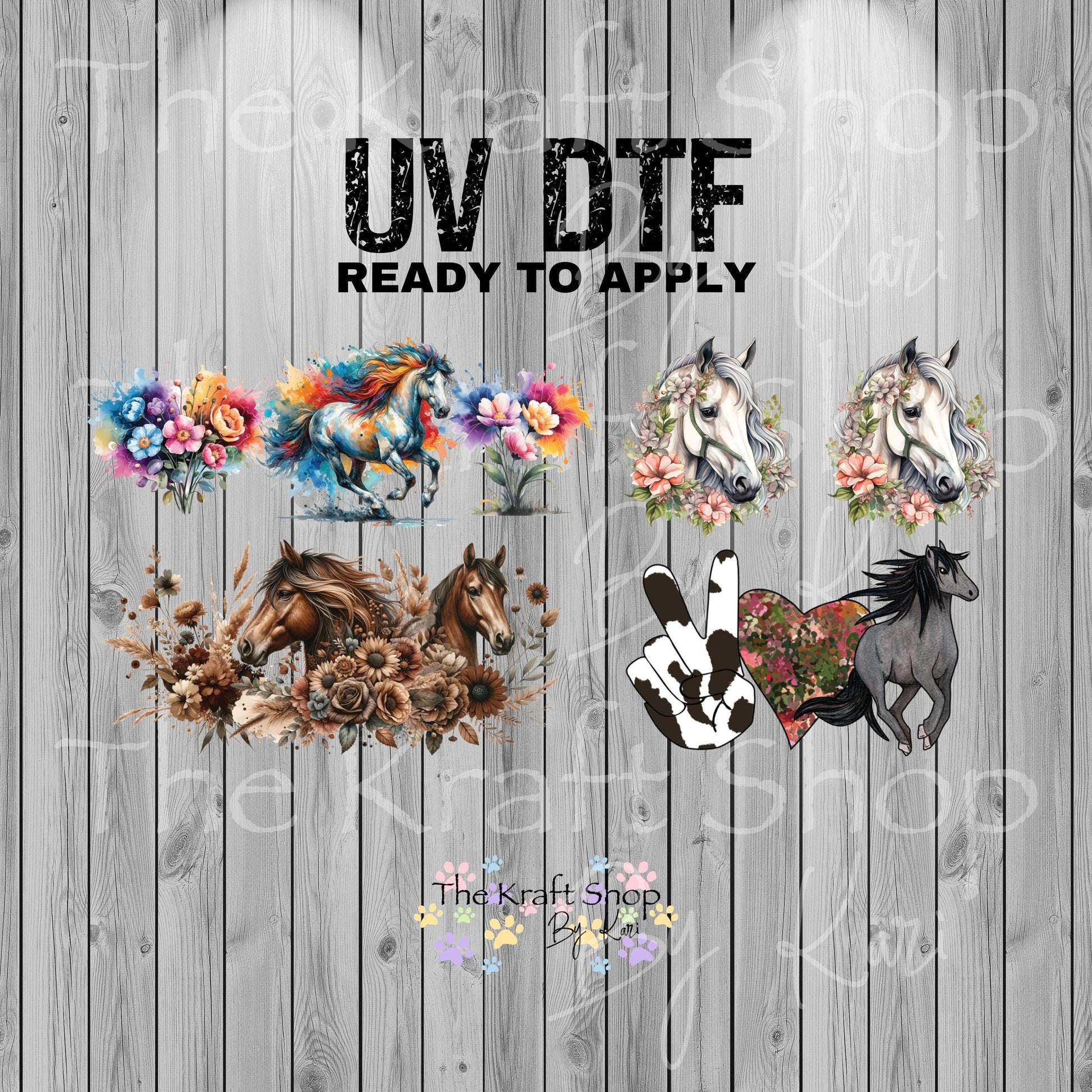 UV dtf Sticker print Horse country western keychain mini wraps for mini tumbler keychains, sticker. Uv wrap for chapstick holders
