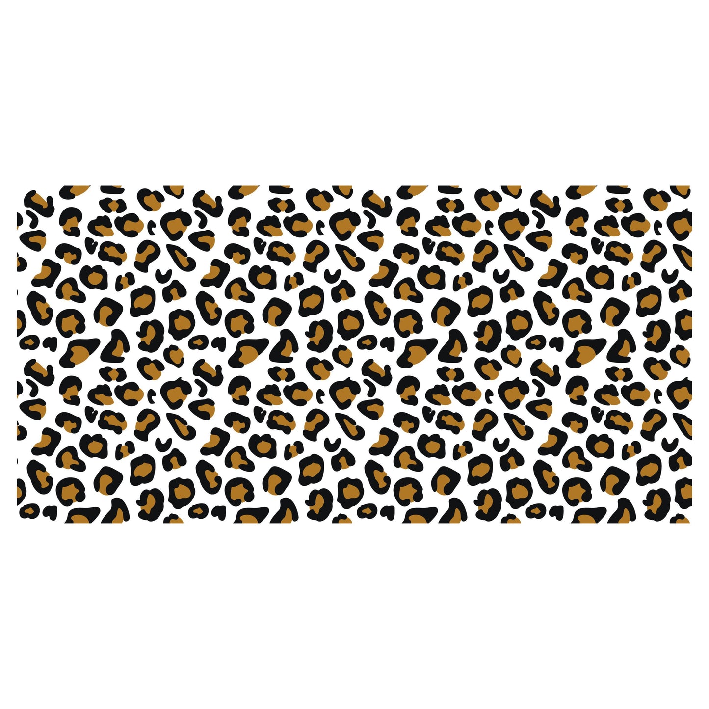 UV DTF Sticker print. Leopard print glass can wrap decal, tumbler decal, permanent sticker. #5385