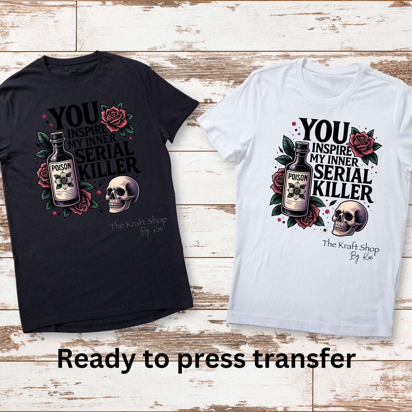 DTF ready to press transfer. All men are cremated equal Direct to film heat press transfer. DTF Print #11493