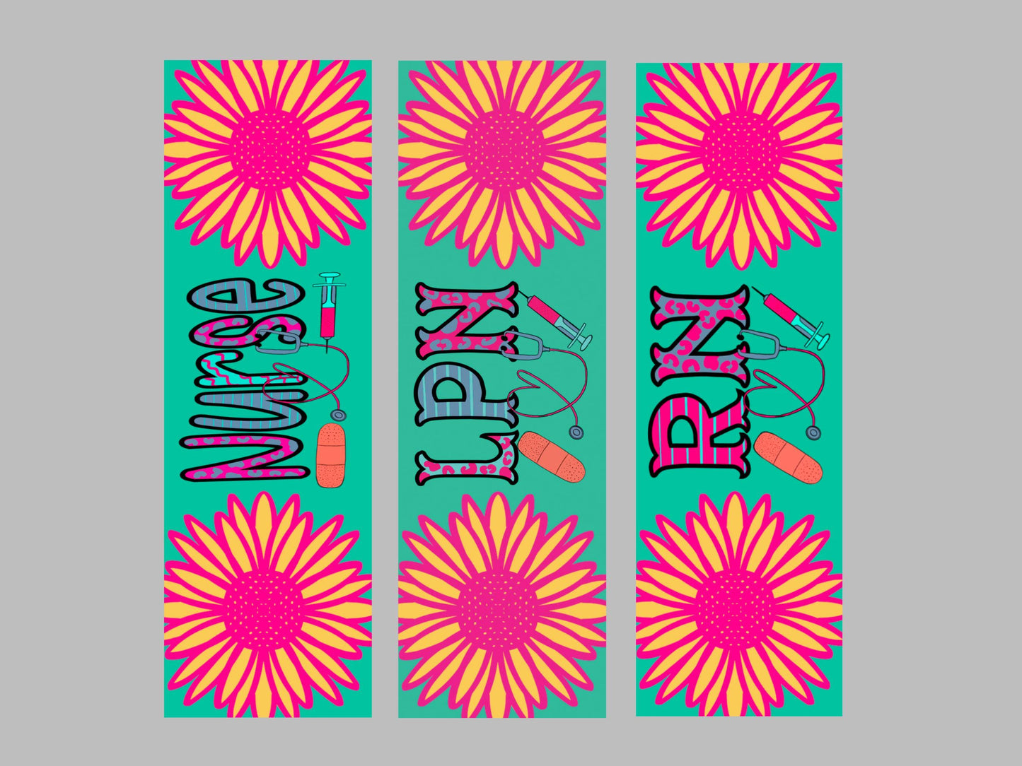 UV DTF Pen Wrap Ready To Apply Sticker Print. Full color Nurse, Lpn or Rn pen wraps. UV Pen wrap. #8006