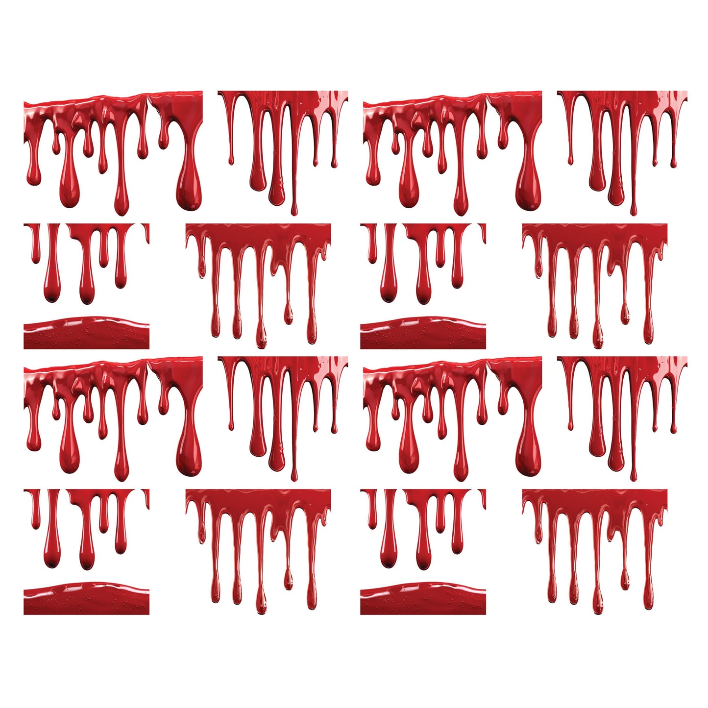 UV DTF Sticker print Blood drip Element sheet decal, tumbler decal #10294