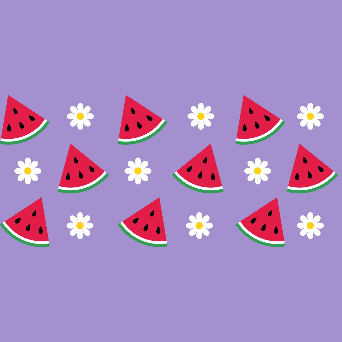UV DTF Sticker print. Fruit and daisy flowers glass can wrap decal, tumbler decal, permanent sticker. #5410