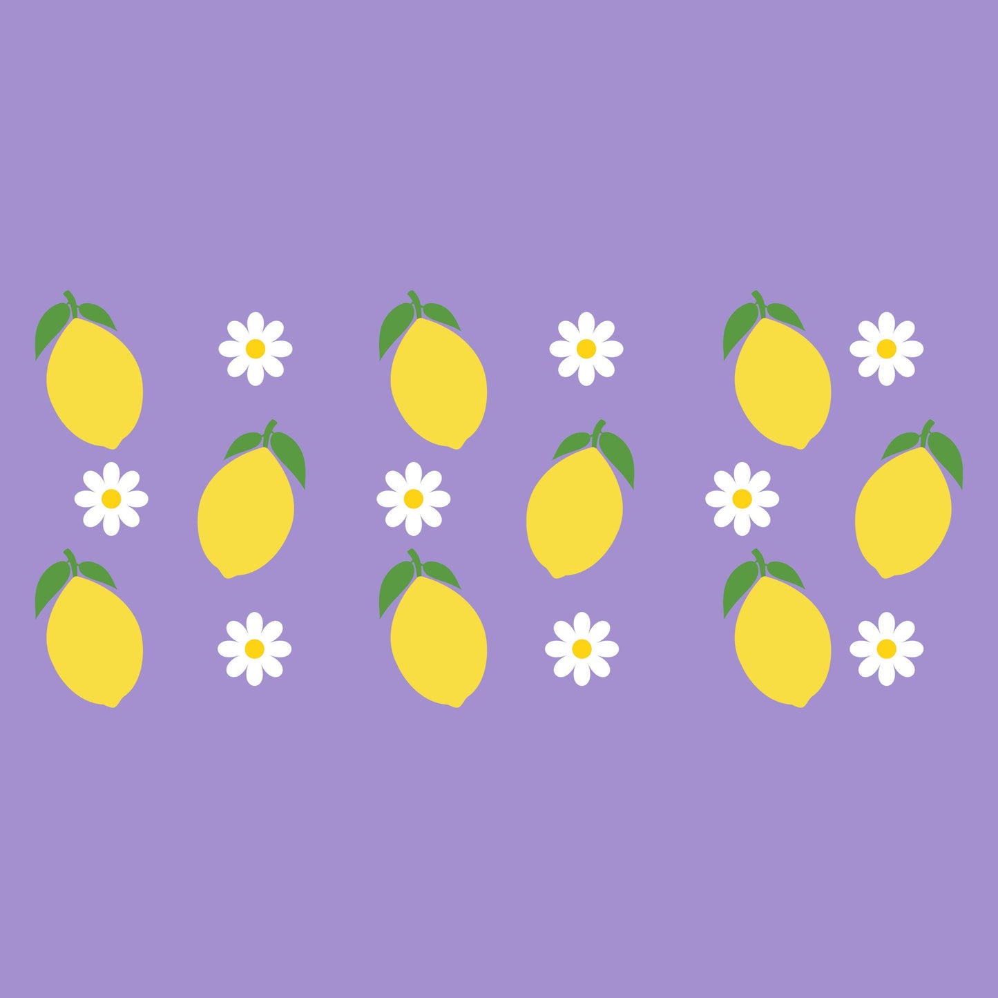 UV DTF Sticker print. Fruit and daisy flowers glass can wrap decal, tumbler decal, permanent sticker. #5410