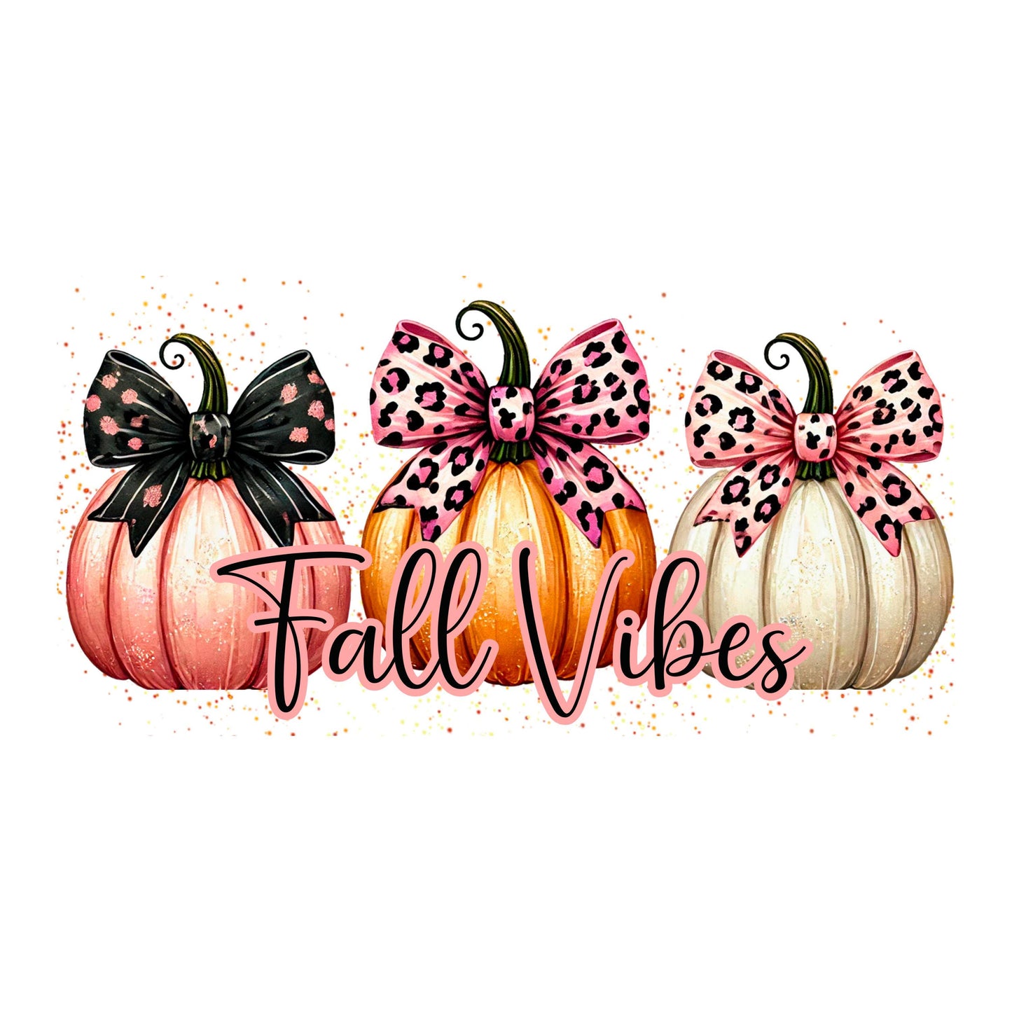 UV DTF Sticker print. Pink Fall Vibes wrap decal, tumbler decal UV wrap for glass can tumbler#7359
