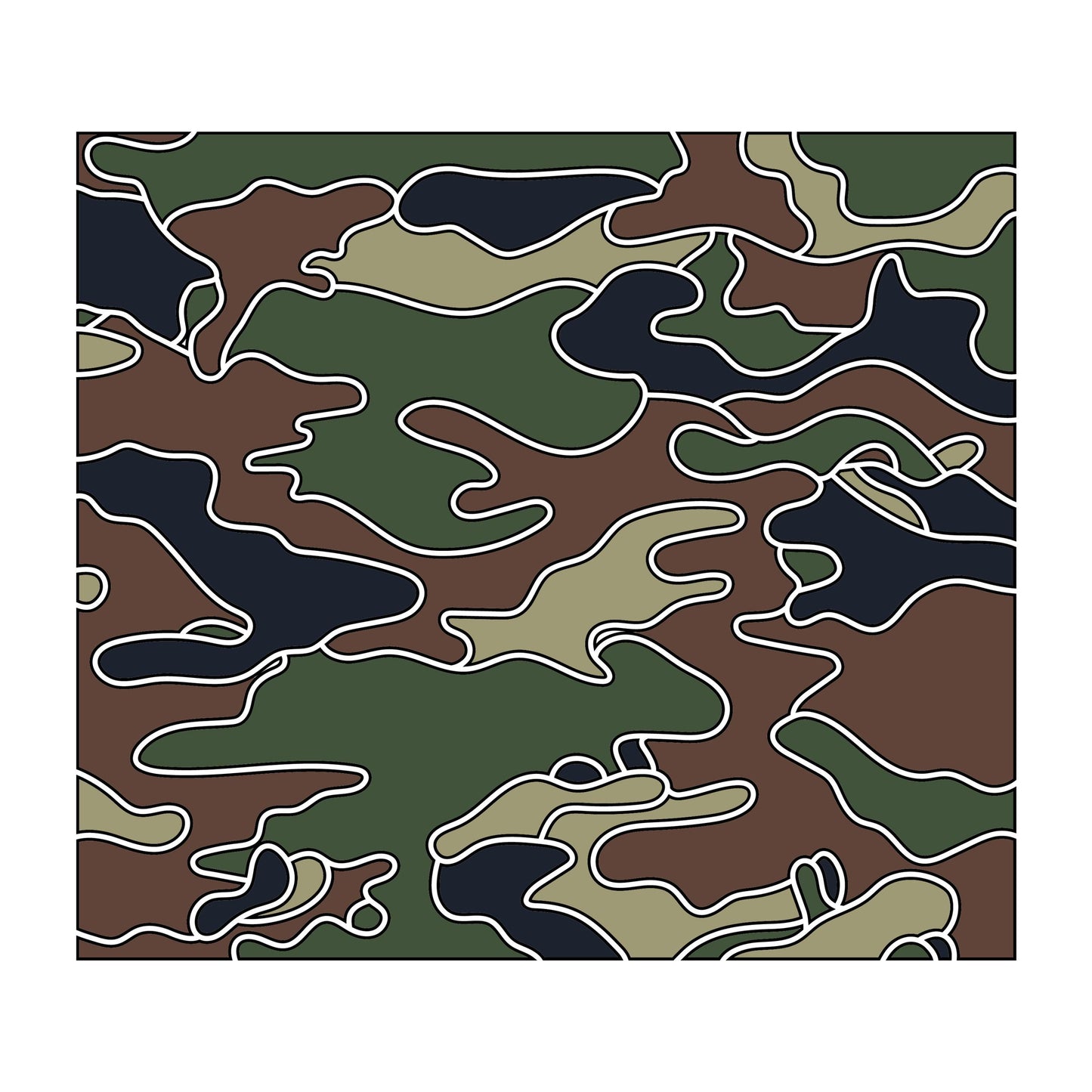 UV DTF Sticker prints. Camouflage tumbler template decal, permanent sticker. #10311