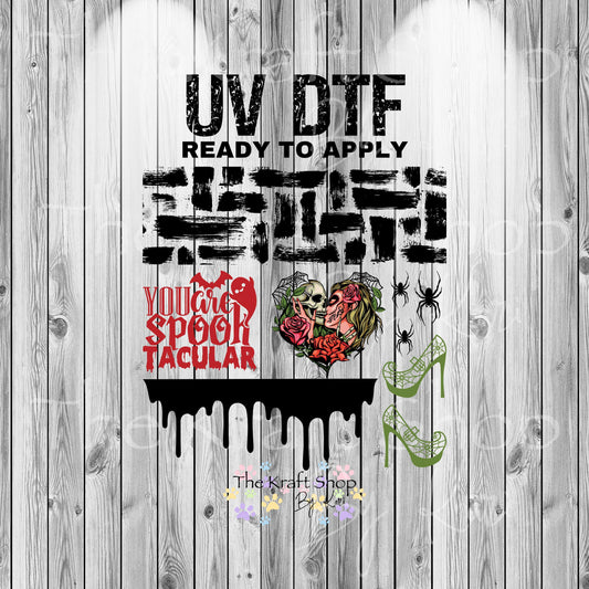 UV DTF Sticker prints. You are spooktacular Halloween spooky band element sheet bundle decal, permanent sticker. #7379