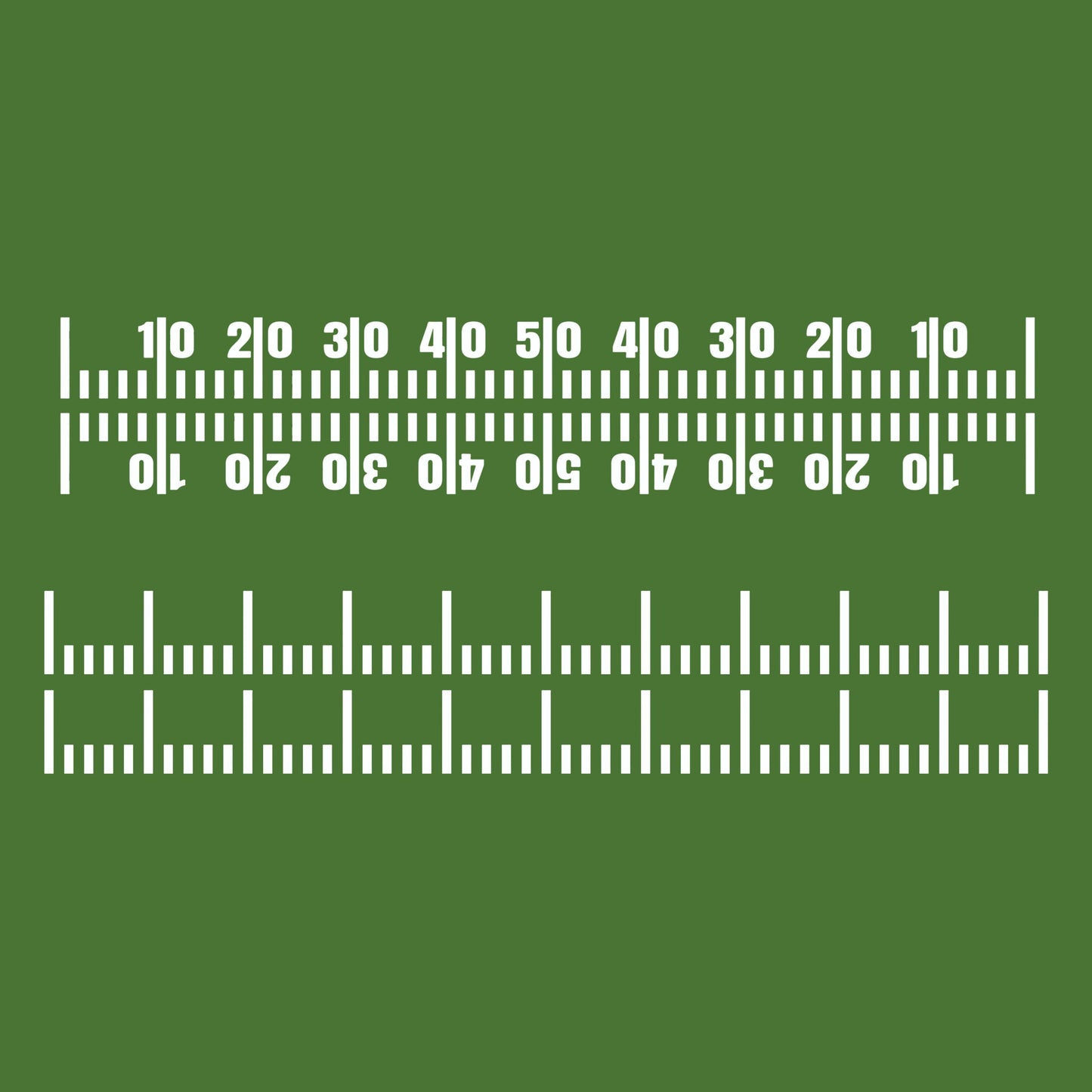UV DTF Sticker prints. Yard lines football numbers element sheet bundle decal, permanent sticker. #10319