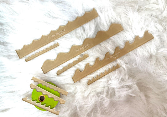 Assorted sized Acrylic Wave template bundle used for vinyl, quilting or woodworking. Crafter supply and tool. Tumbler templates. DIY supply