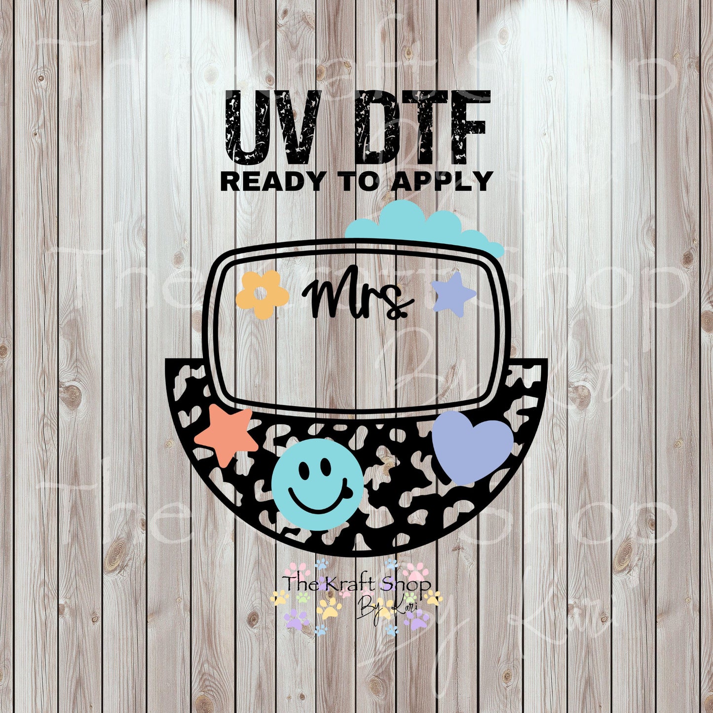 UV DTF Sticker print. Teacher Coaster helper decal, tumbler decal, permanent sticker. #4562