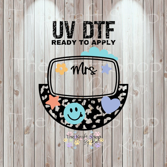 UV DTF Sticker print. Teacher Coaster helper decal, tumbler decal, permanent sticker. #4562