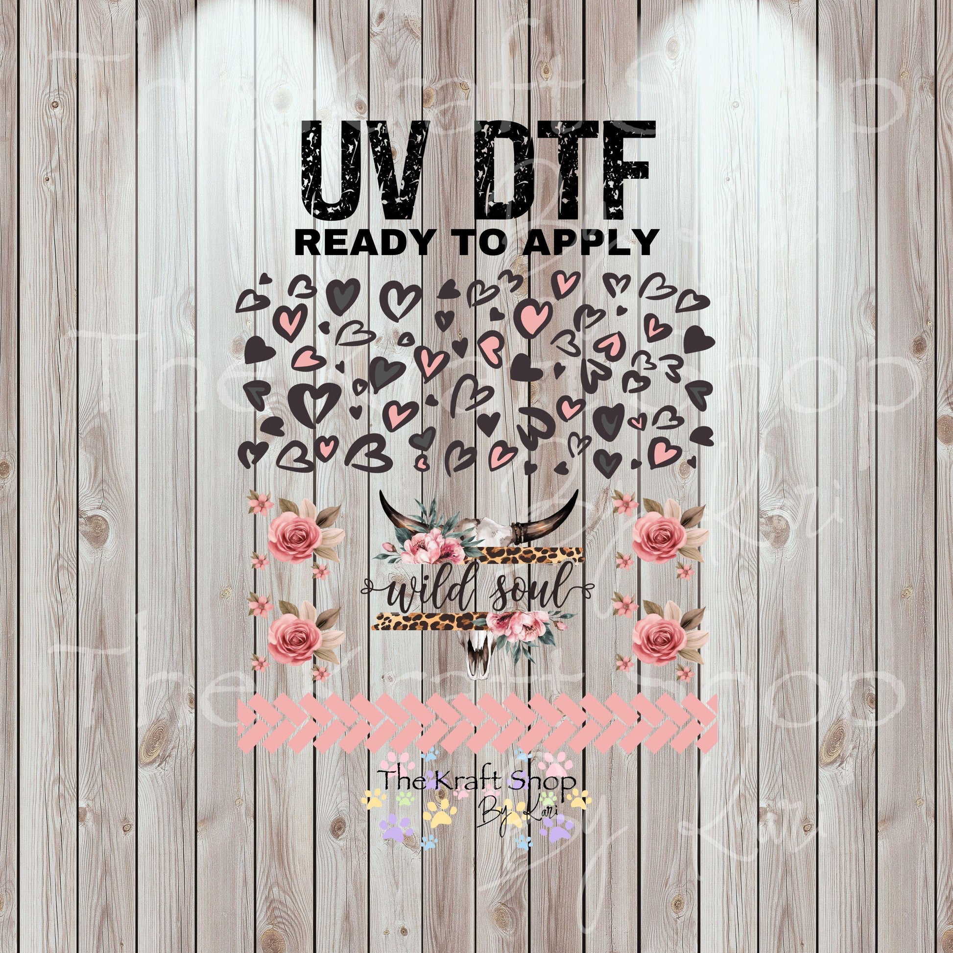 UV DTF Sticker prints. Wild Soul Herringbone sheet band element sheet mixed media hot mess herringbone design bundle decal #10328