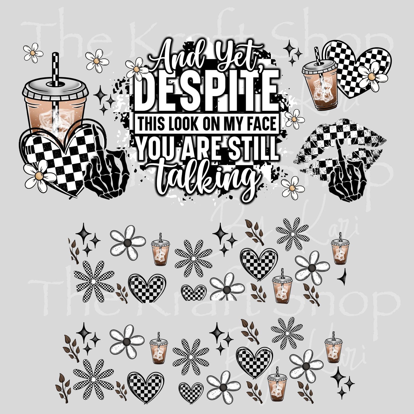 UV DTF 40 oz ready to apply Witch Skull Halloween spooky. Permanent sticker. UV wrap quencher #3167