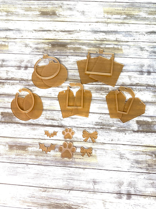 DIY Christmas Shaker snow globe ornament KITS Acrylic blanks shapes. DIY ornaments. Acrylic shapes for crafts.