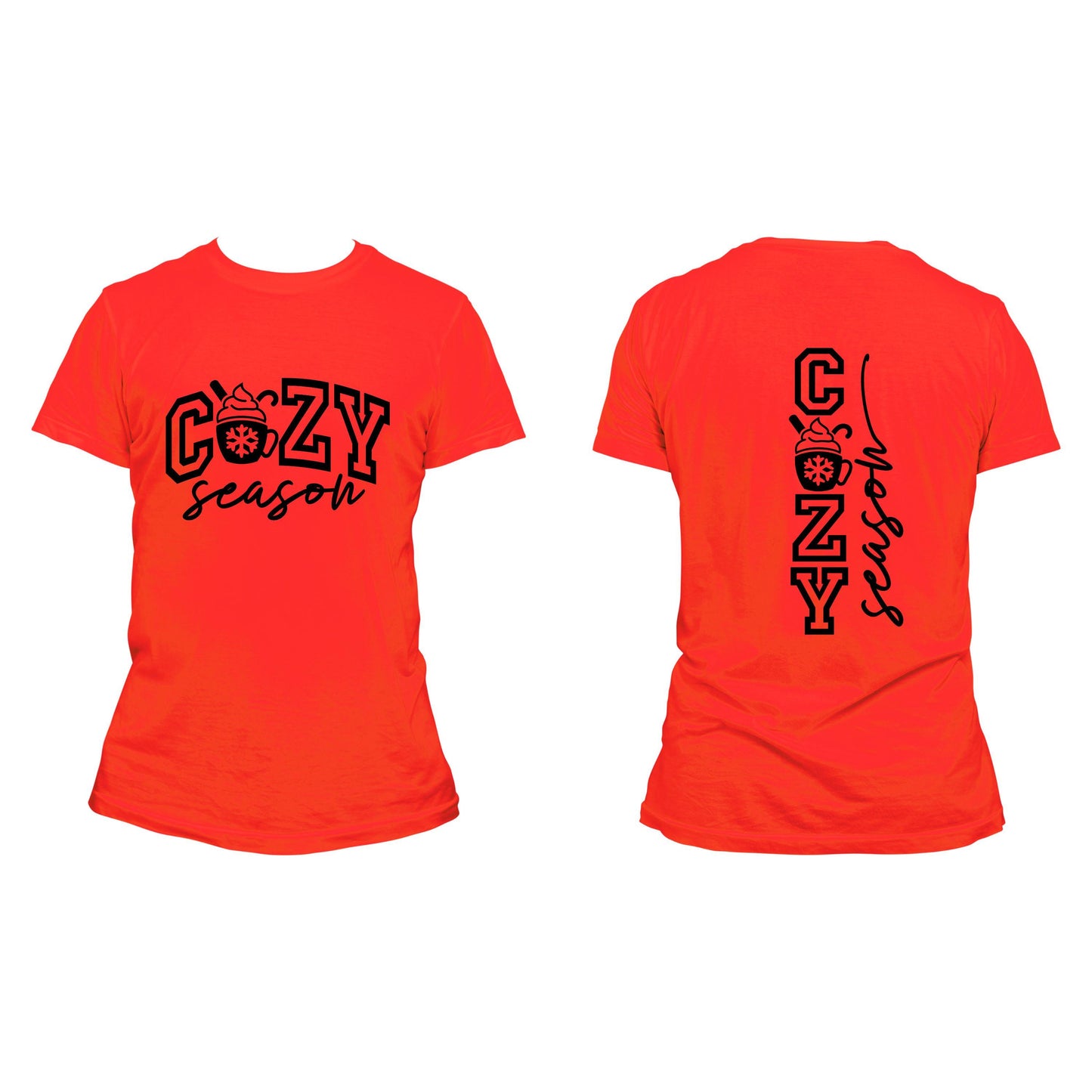 DTF ready to press transfer Cozy Season set of two shirt transfers, DTF Print#11549