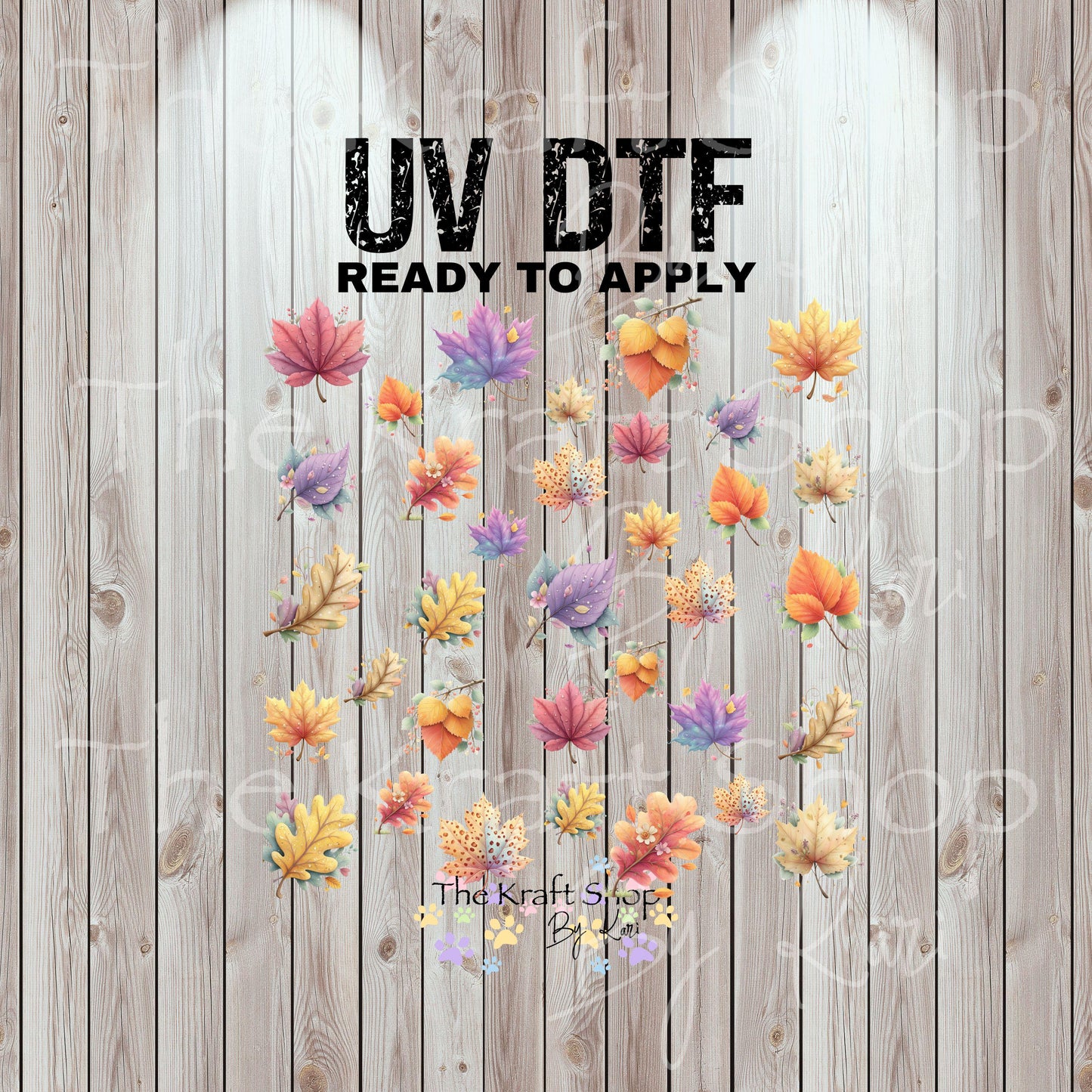 UV DTF Sticker print Patchwork Ghost Halloween Element sheet 8 x 8 or 10 x 10 decal, tumbler decal, permanent sticker. #10342