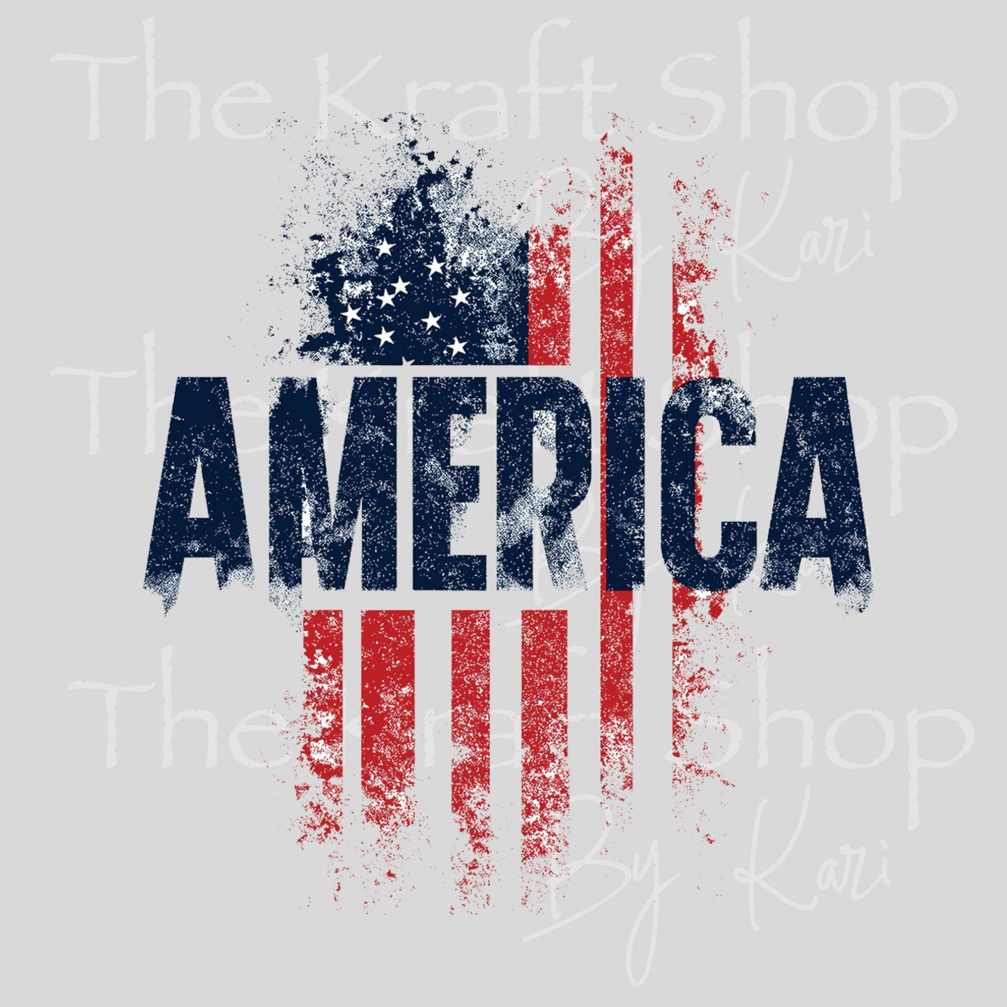 UV DTF Sticker prints. America flag tattered red white and blue patriotic flag decal, permanent sticker. #4573