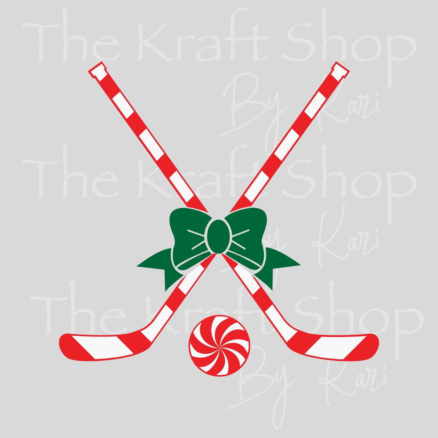 UV DTF Sticker print Candy Cane hockey sticks Christmas decal, tumbler decal, permanent sticker. #7492