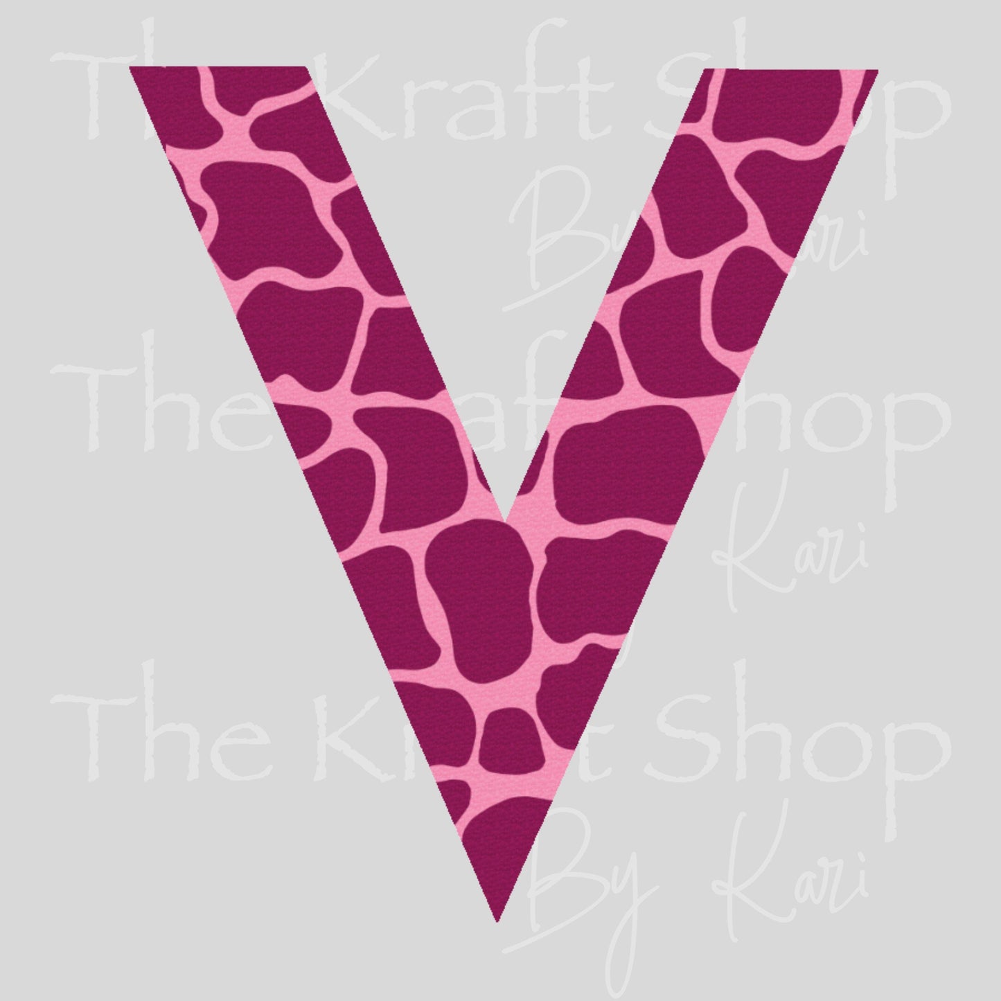 UV DTF Sticker print. Pink Cow Spot vsplit helper tumbler decal. #10377