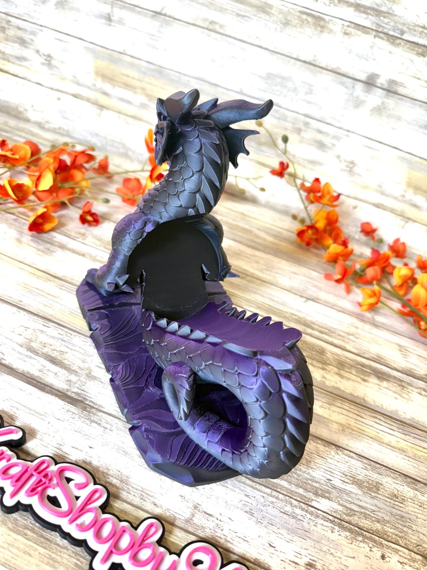 3D Dragon wine bottle holder silk Ready to ship.