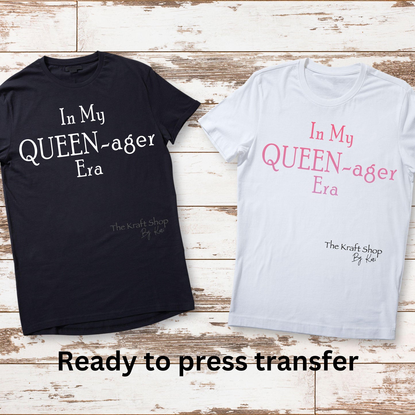 DTF ready to press transfer In My Queen - ager Era Gen X shirt transfer, DTF Print #11618