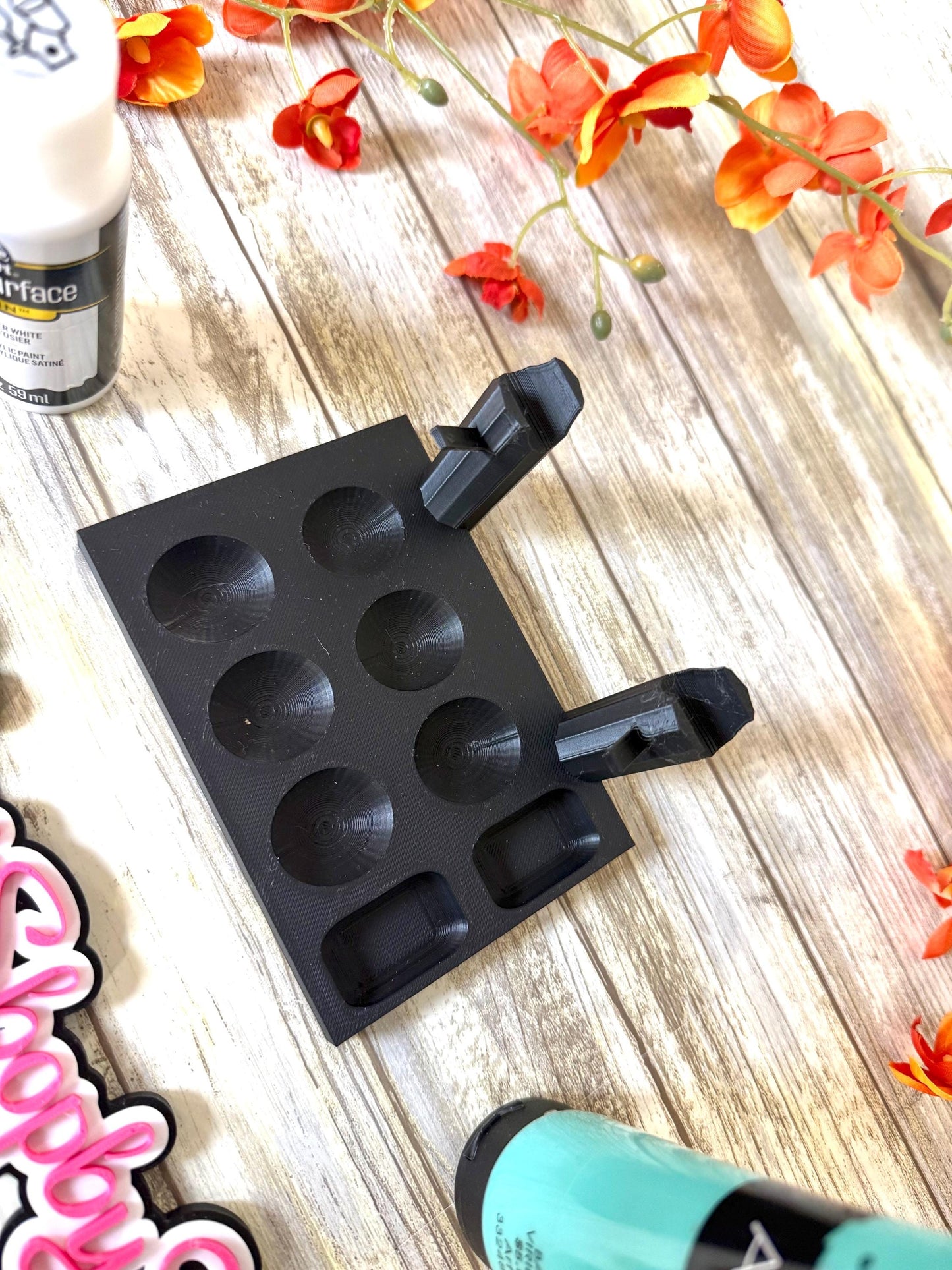 3D Paint brush holder and paint mixer. Ready to ship.