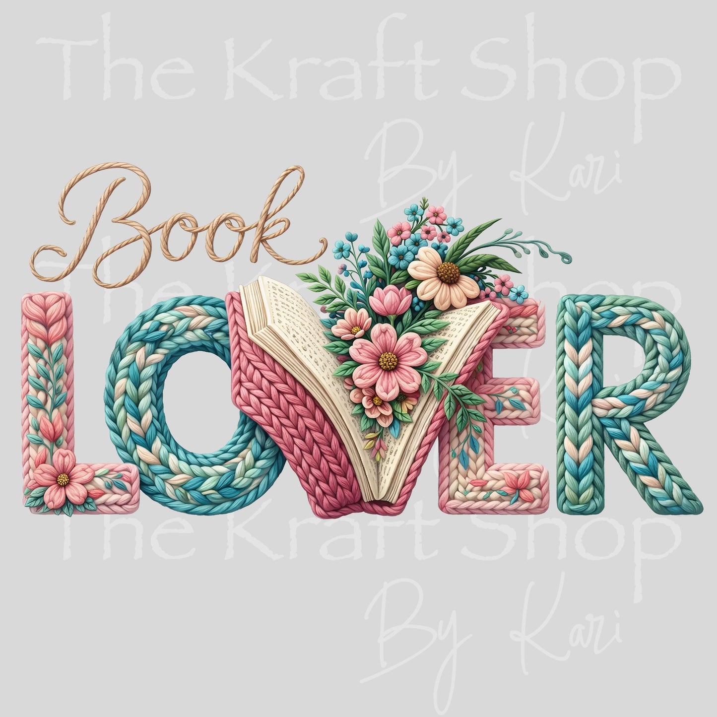 UV DTF Book Lover Yarn decal, tumbler decal, permanent sticker. #4629