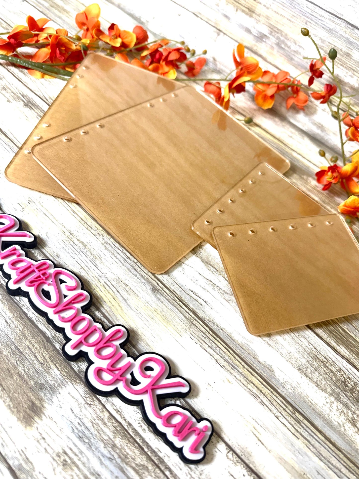 Acrylic notebook blank set DIY notebook