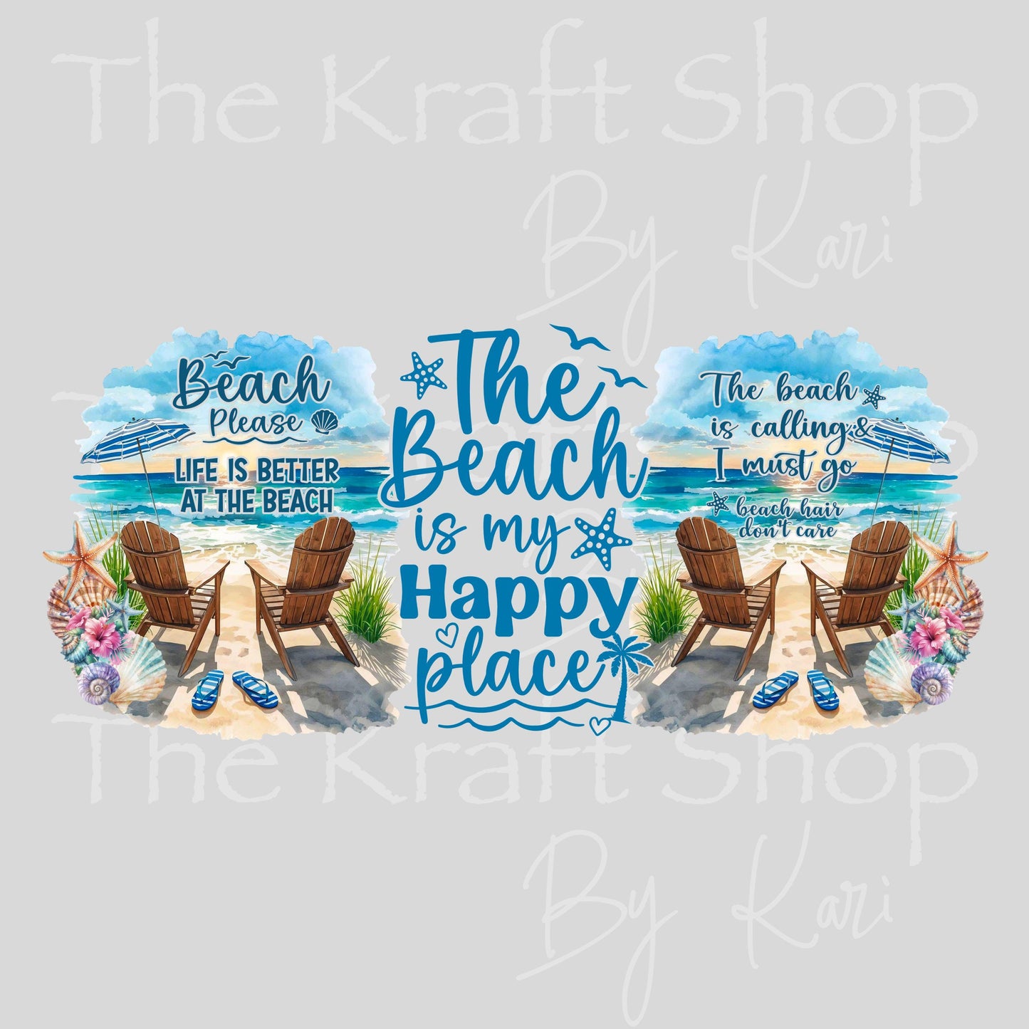 UV DTF The Beach is calling Beach Please Life is Better At The Beach wrap decals tumbler decal. Glass can wrap. Tumbler wrap #5512
