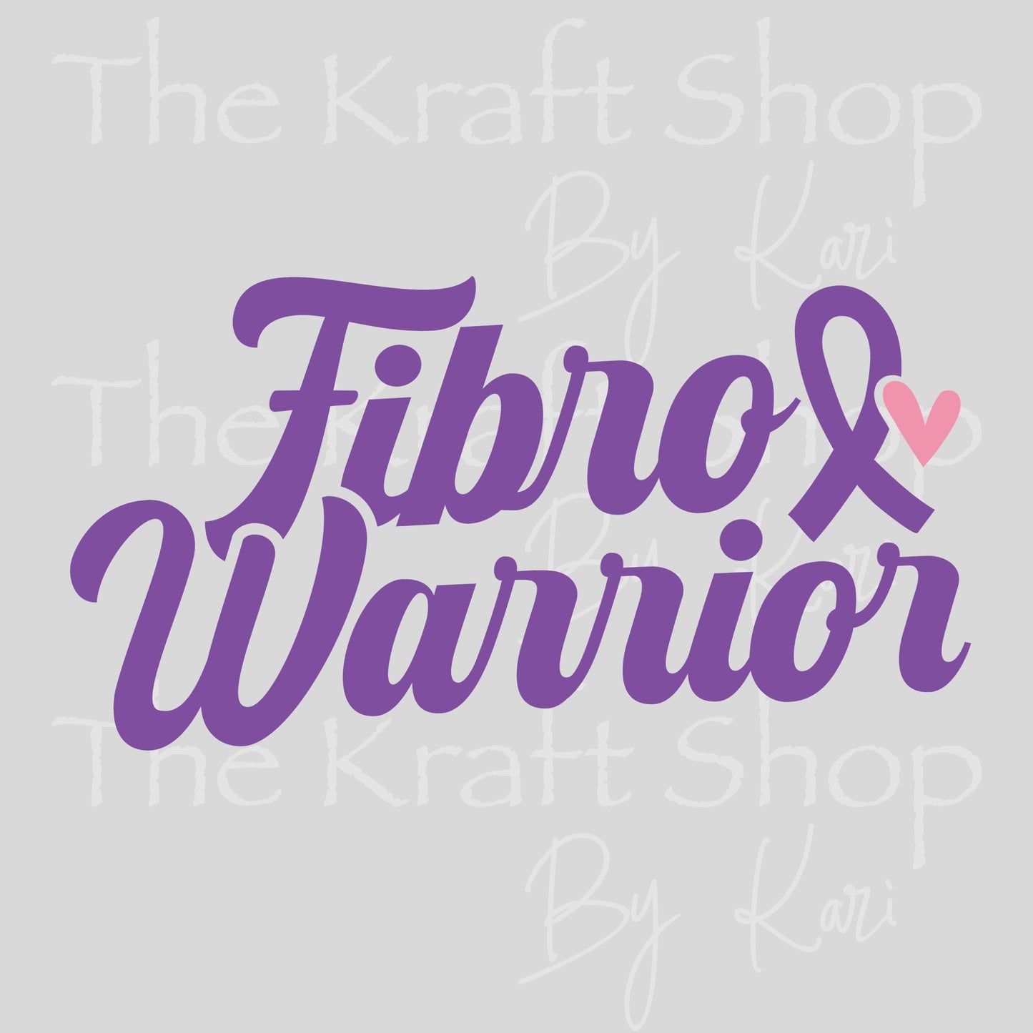 UV DTF Fibro Warrior Fibromyalgia Awareness decal #4757
