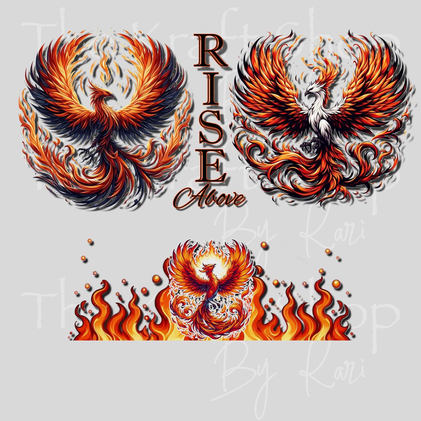 UV DTF 40 oz ready to apply Rise Above wrap decal , quencher tumbler decal #3233
