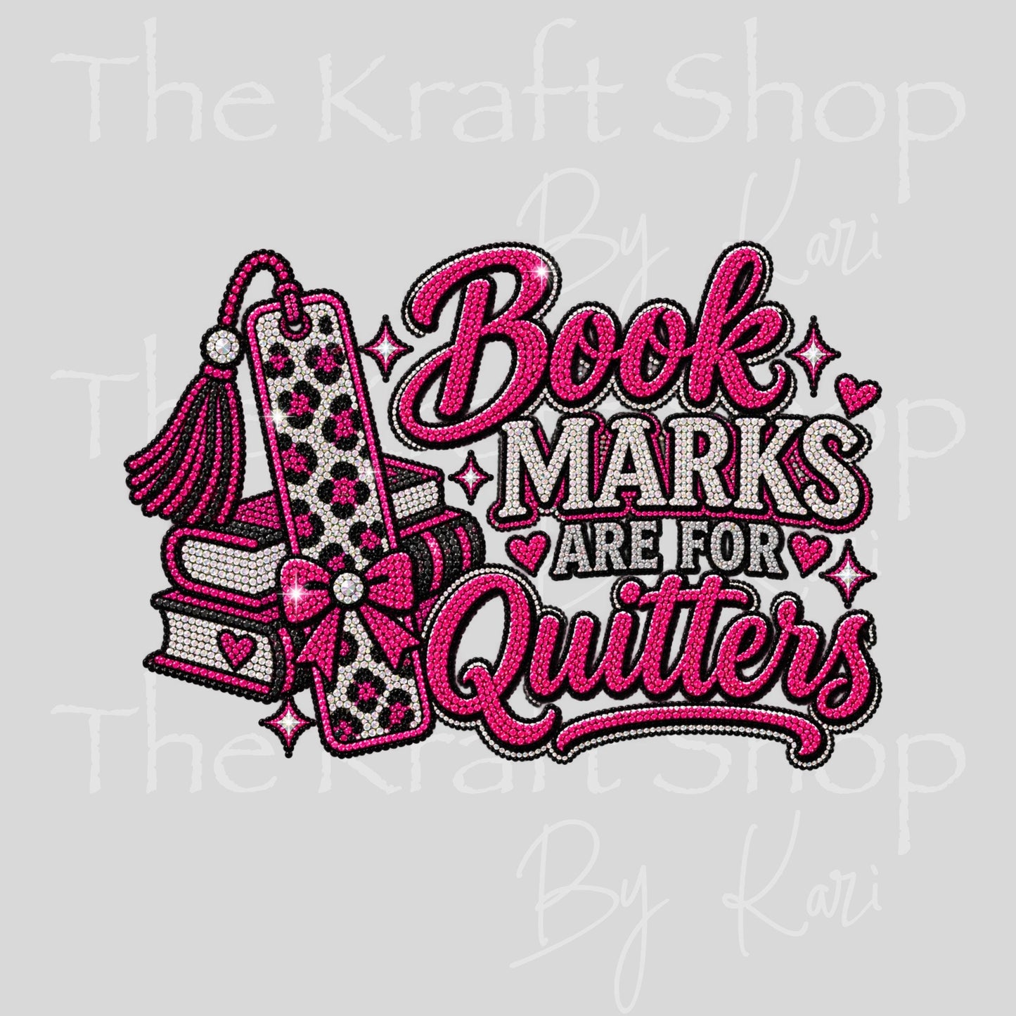 UV DTF Sticker print. Bookmarks Are For Quitters decal, tumbler decal, permanent sticker. #4816