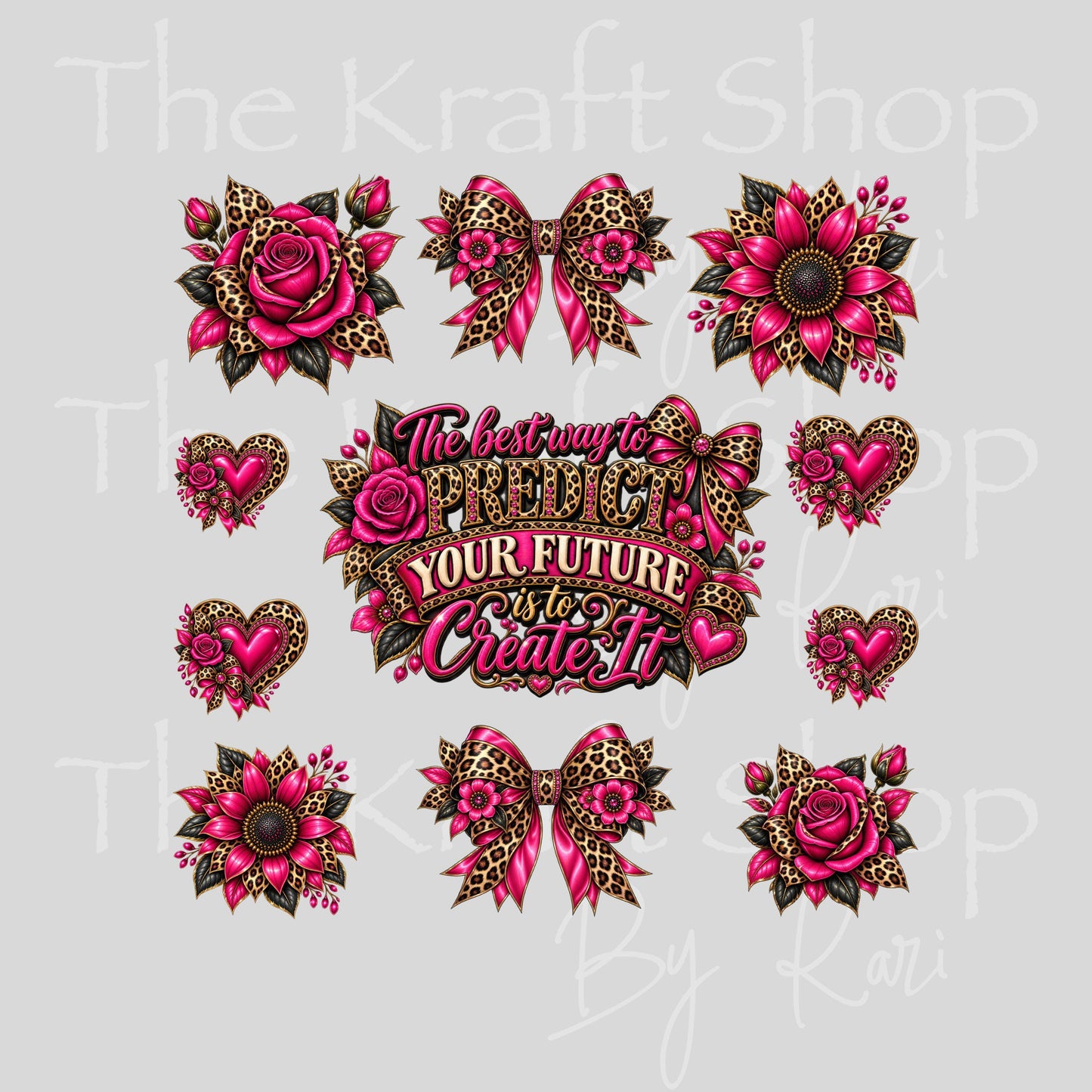 UV DTF Sticker print The Best Way Element sheet 8x8 decal, tumbler decal, permanent sticker. #10562