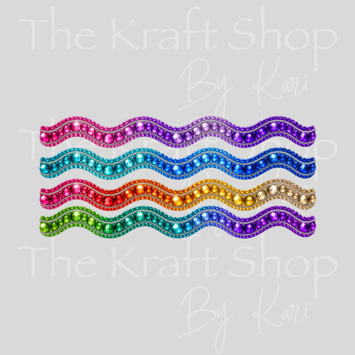 UV DTF Sticker print. Big Gem Wave glass can wrap decal, tumbler decal, permanent sticker #5614