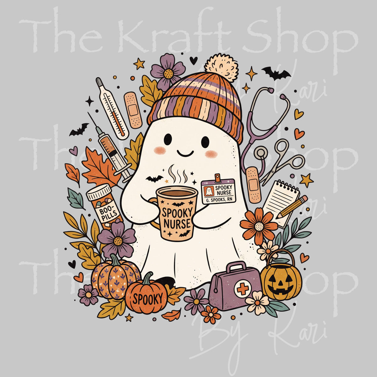 UV DTF Spooky Nurse sticker decal #6043