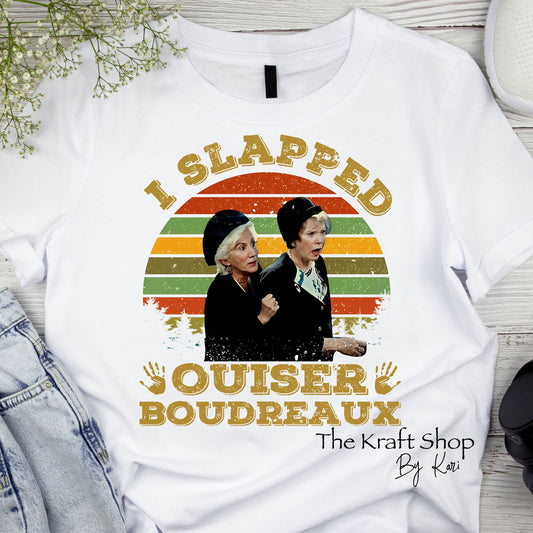 DTF ready to press transfer I slapped Ouiser shirt transfer, DTF Print#11436