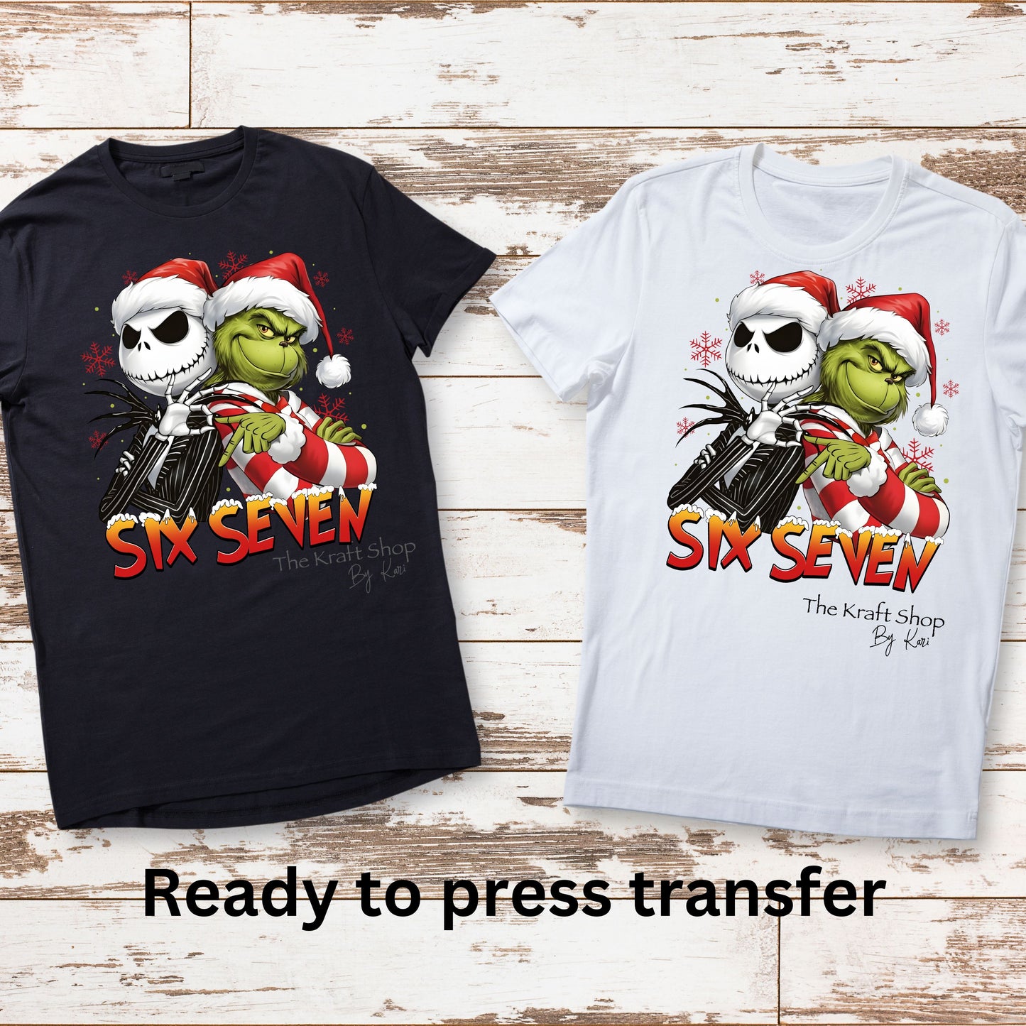 DTF ready to press transfer 67 Six Seven Jack Grin shirt transfer, DTF Print #11574