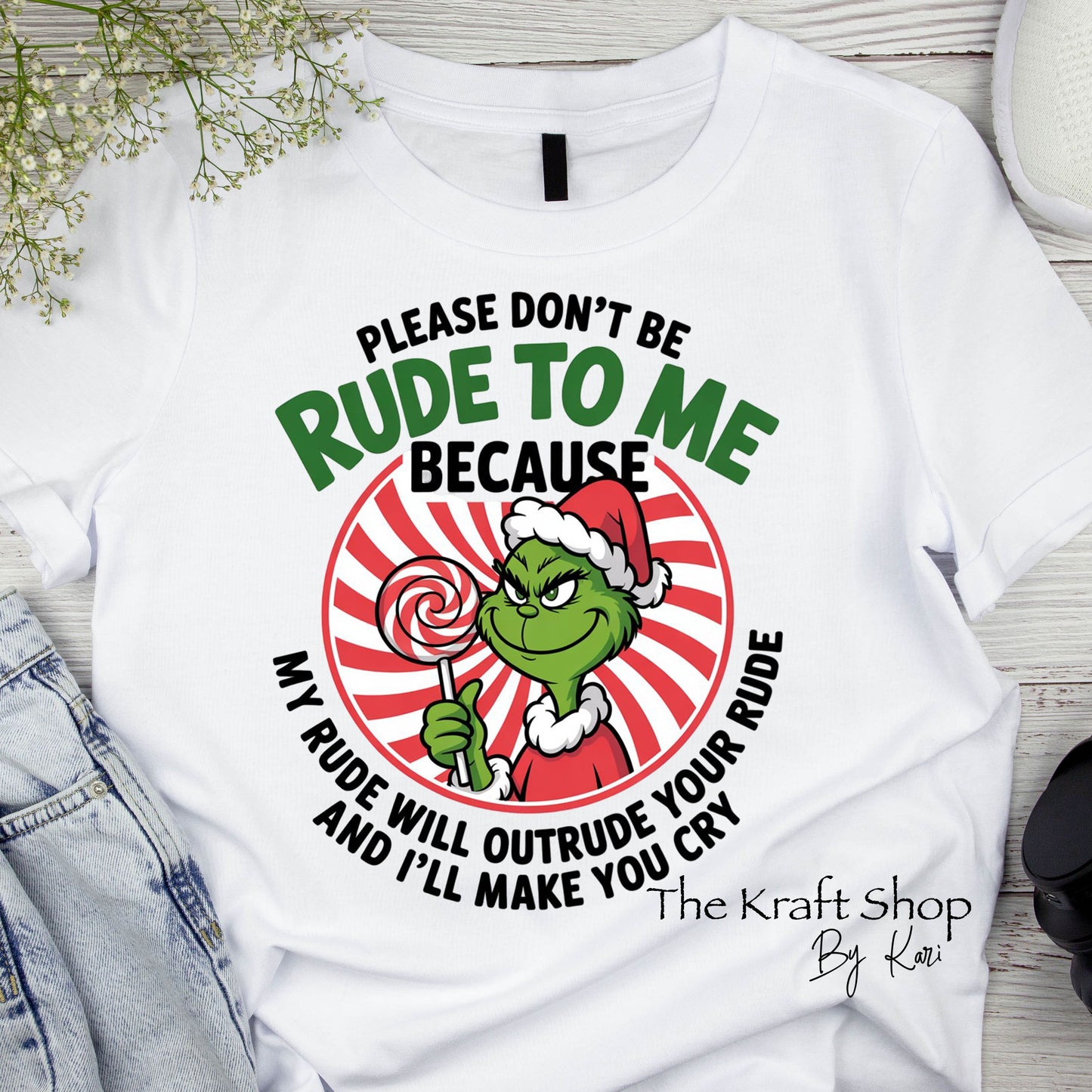 DTF ready to press transfer. Please don't be rude to me because my rude will out rude your rude image . Direct to film heat press transfer #11593