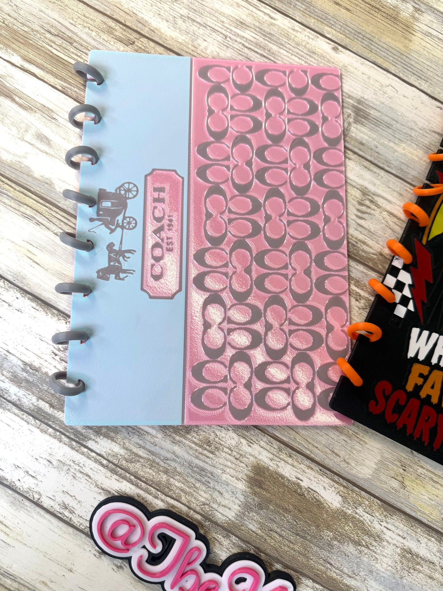 3D notebook horror, pink or brown Ready to ship.