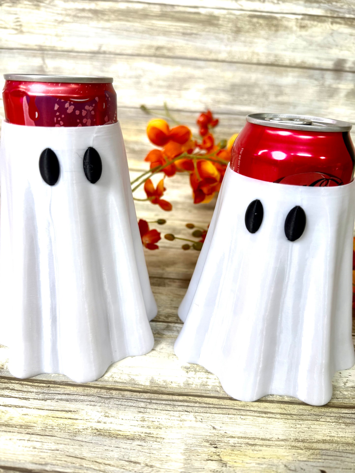 3D printed 12oz or 16 oz ghost can holder. Ready to ship.