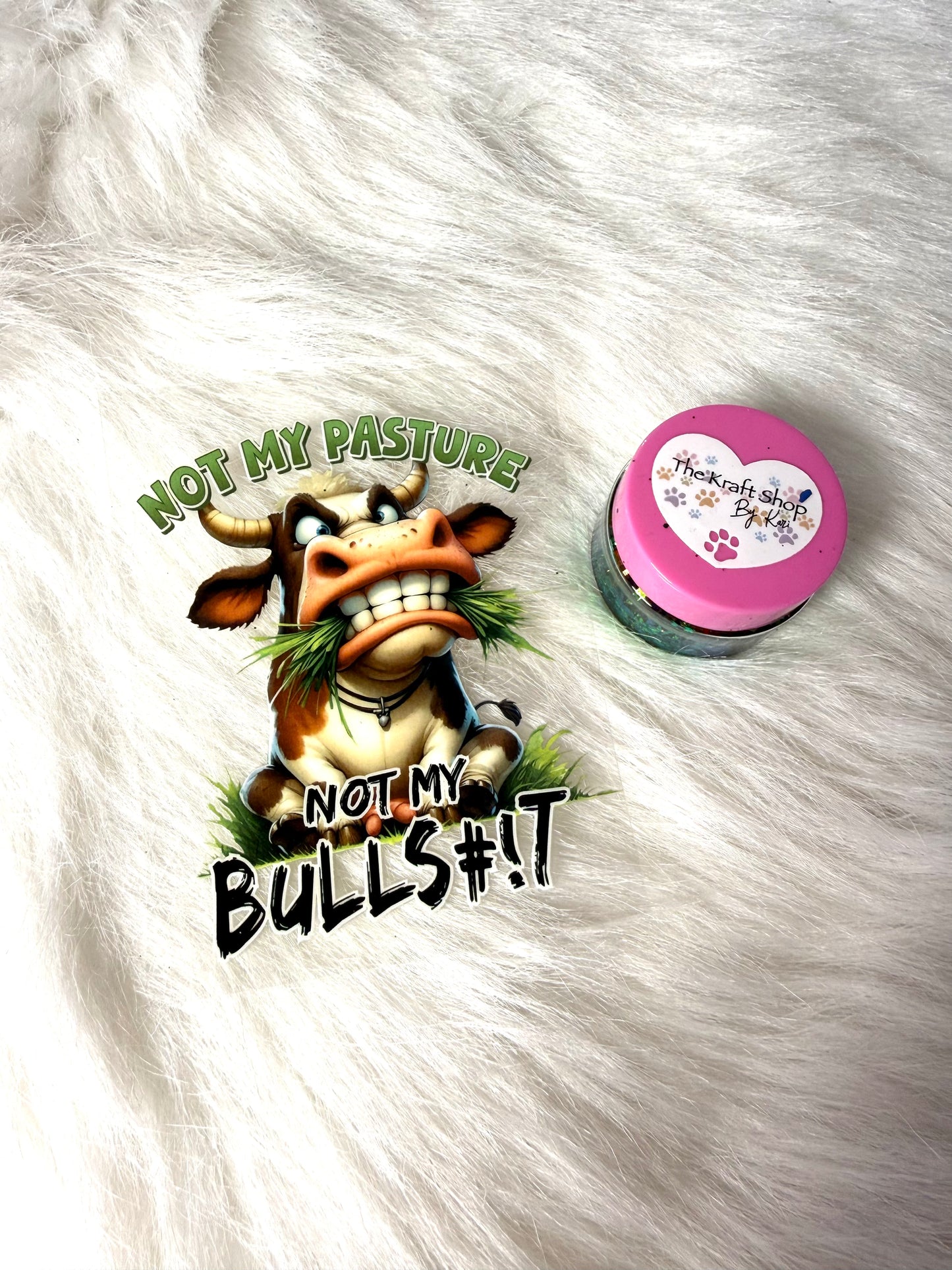 Kari's Krafty Kits Custom glitter mix and (1) UVDTF snow globe kit