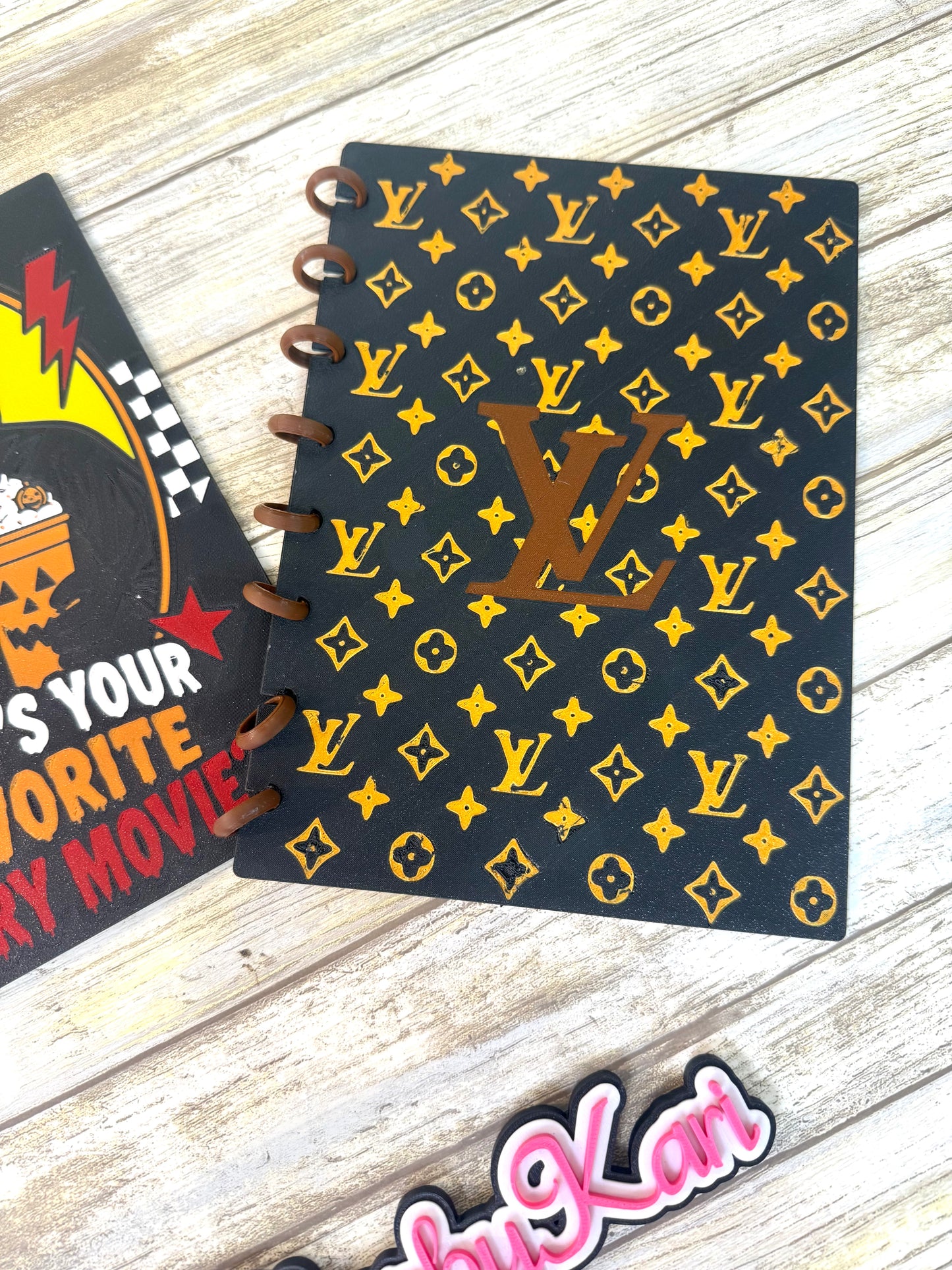 3D notebook horror, pink or brown Ready to ship.