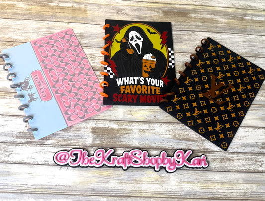 3D notebook horror, pink or brown Ready to ship.
