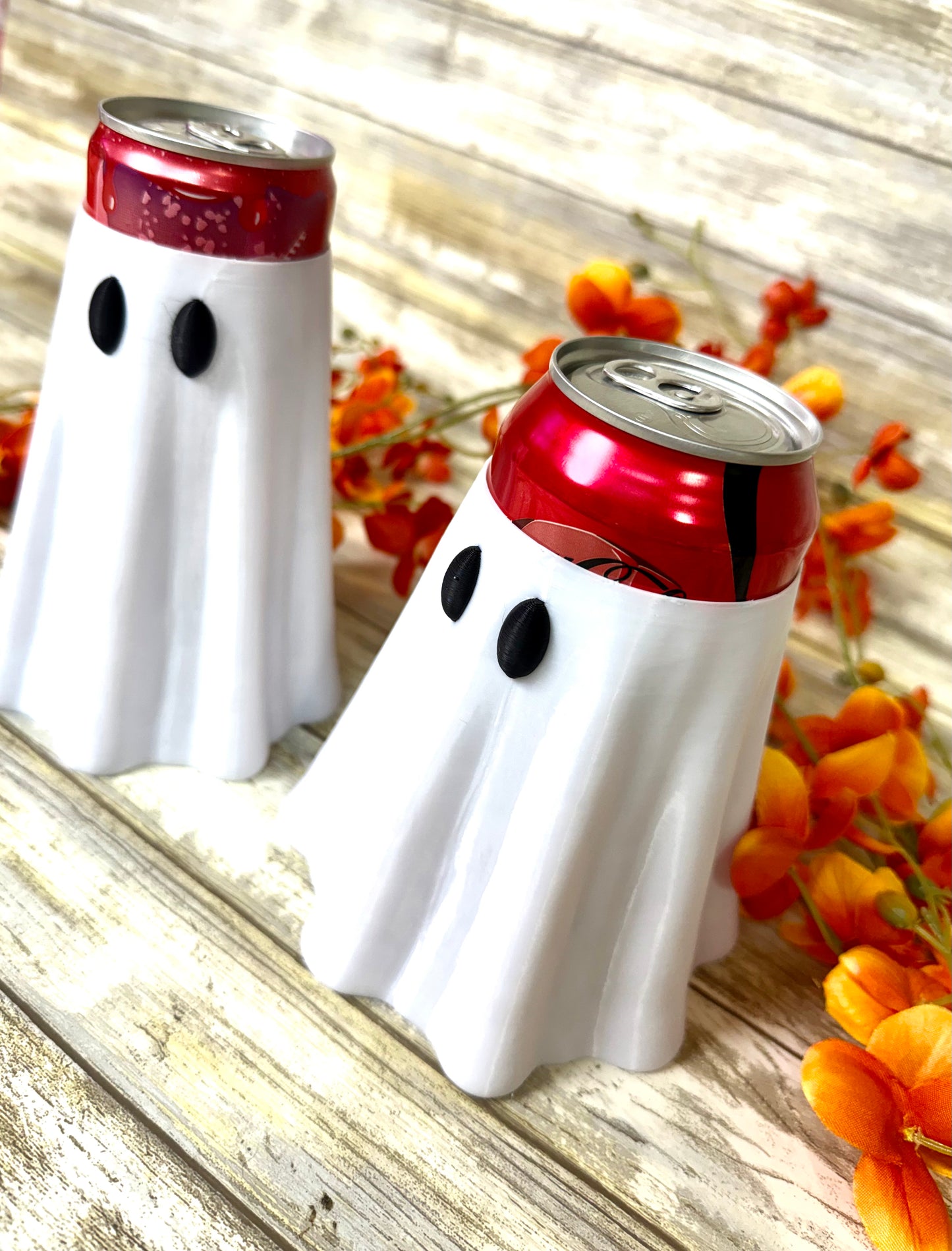 3D printed 12oz or 16 oz ghost can holder. Ready to ship.