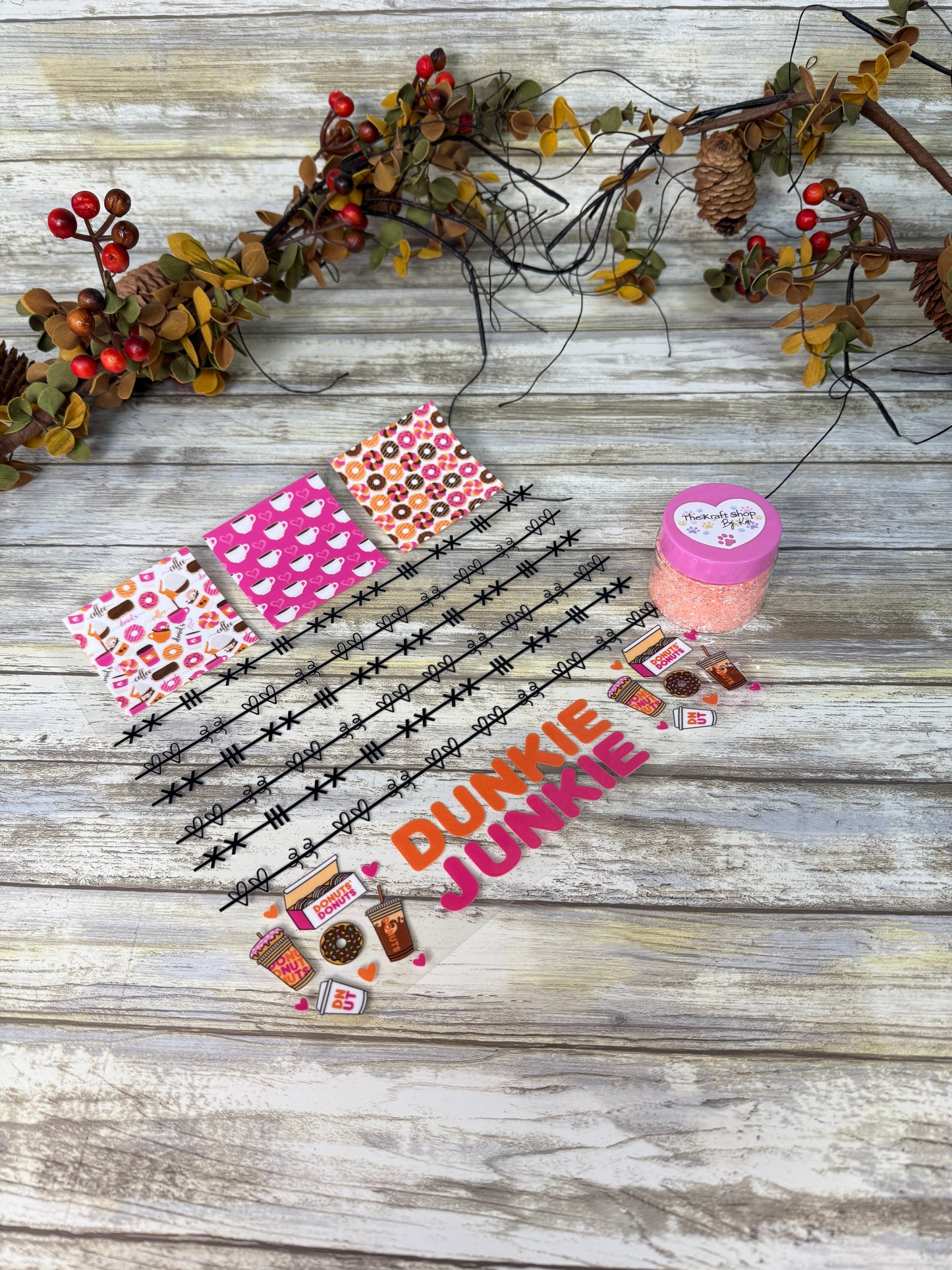 Kari's Krafty Kits 3D glitter and 9x9 patchwork helper UVDTF sheet