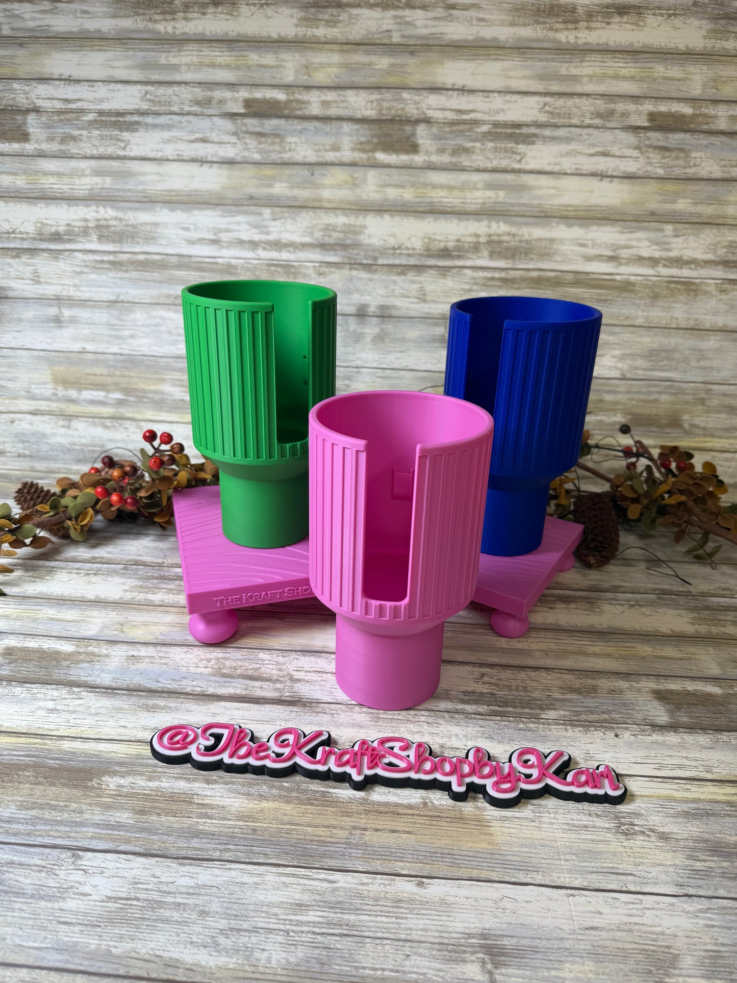 3D Car cup holder extender. Fits 40oz to 14 oz. Ready to ship.
